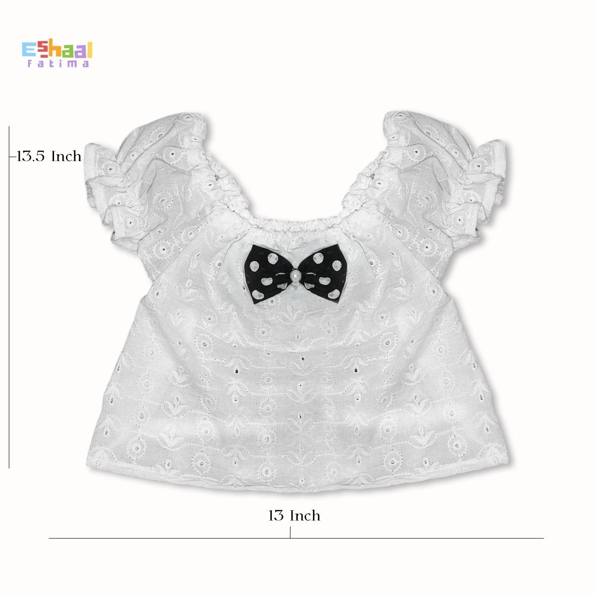 Baby Ruffle Puff Shirt & Skirt - Eshaal Fatima